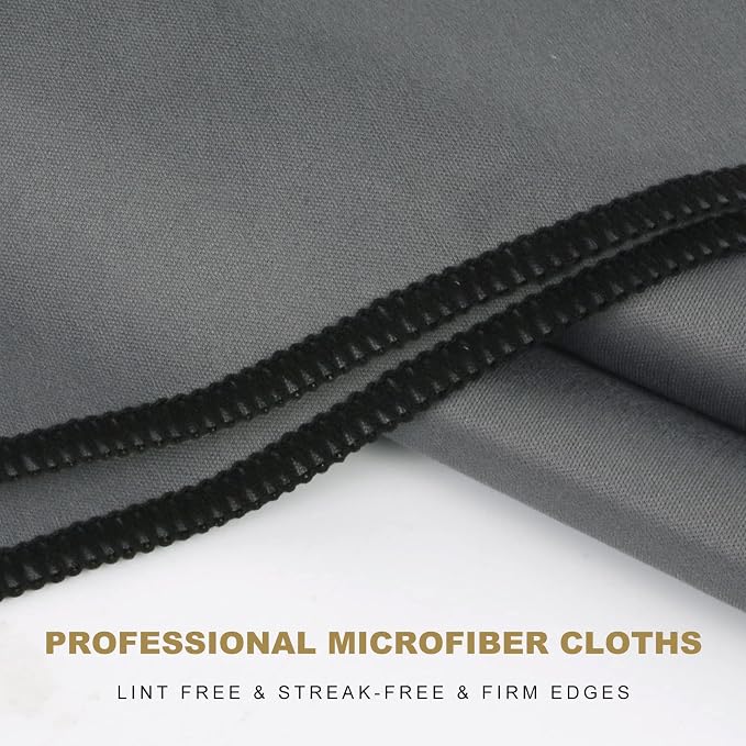 SINLAND Microfiber Glass Polishing Cloths Large Size Thick Lintless Drying - Image 3
