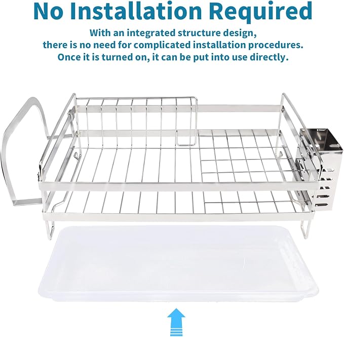 Stainless Steel Dish Racks for Kitchen Counter - Image 4