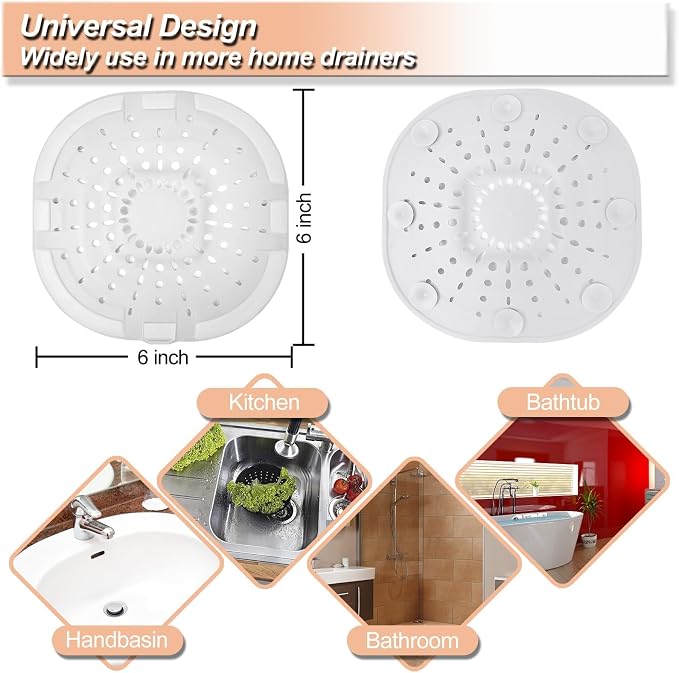 Hair Drain Catcher, Square Drain Cover - Image 4