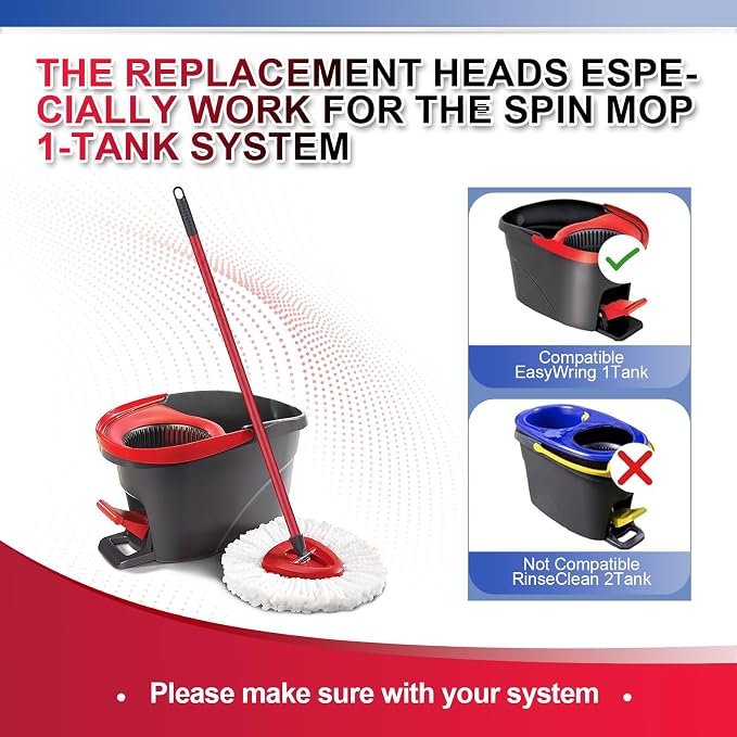 Mop Head Replacement Pads Compatible - Image 2