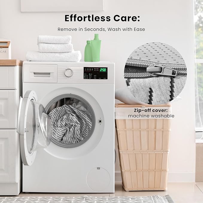Bamboo Mattress Topper King Size 3 Inch, Cooling Gel & Bamboo Charcoal Memory Foam Mattress Topper for Back Pain Relief, Firm Dual-Layer Foam Bed Pad with Removable Cover