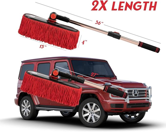 Car Duster Exterior Scratch Free, Soft Car Brush Kit - Image 2
