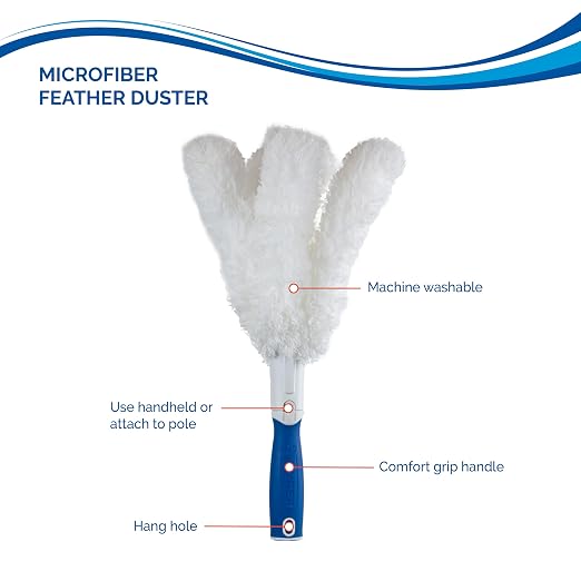 Unger Connect and Clean Microfiber Feather Duster - Image 2