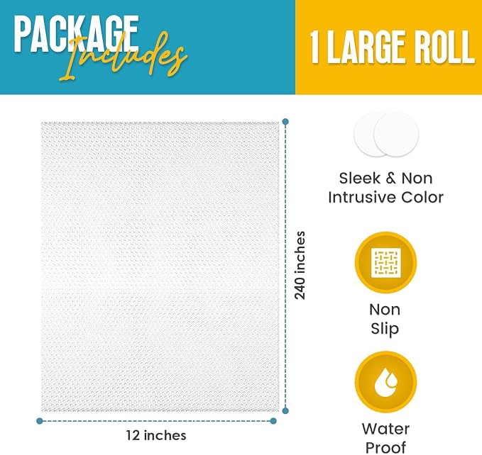 Shelf Liner Drawer Liner for Kitchen Cabinets Non-Adhesive by Linda’s Essentials - Image 4