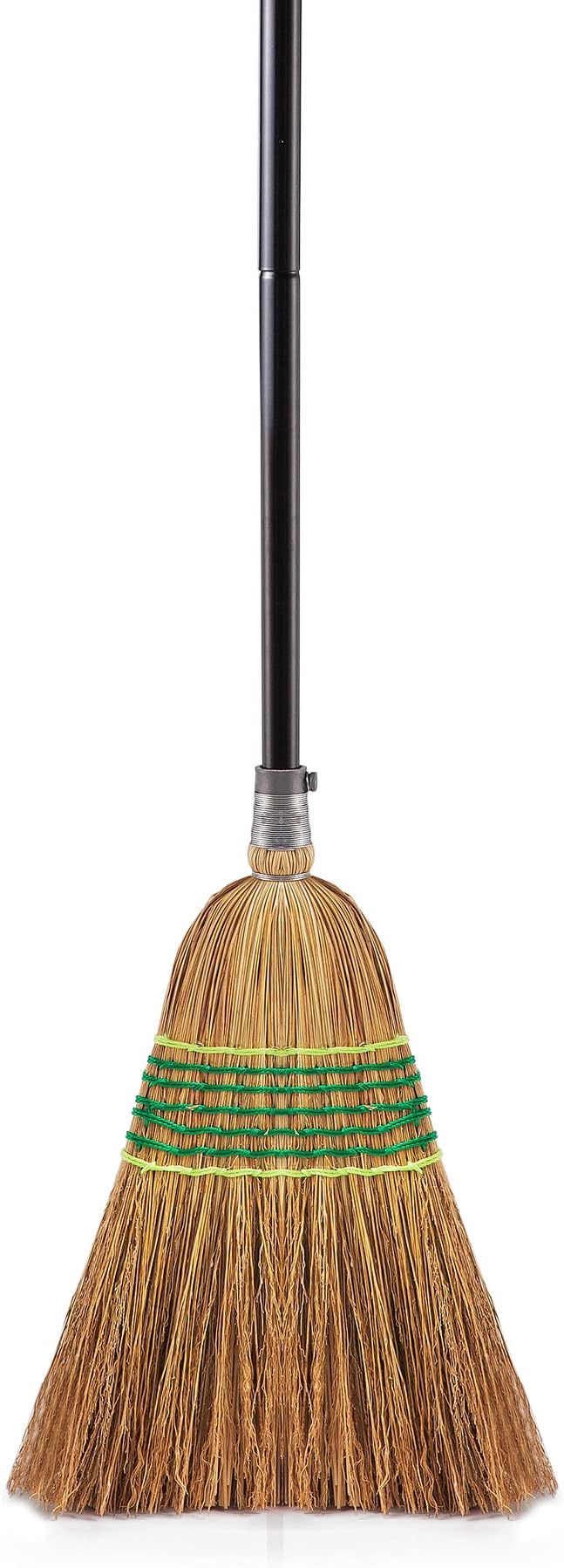 Yocada Heavy-Duty Corn Broom Commercial Indoor Outdoor Broom 59.8 inch Tall by Yocada