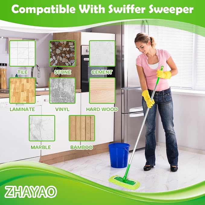 3 Pack Reusable Microfiber Mop Pads - Image 7
