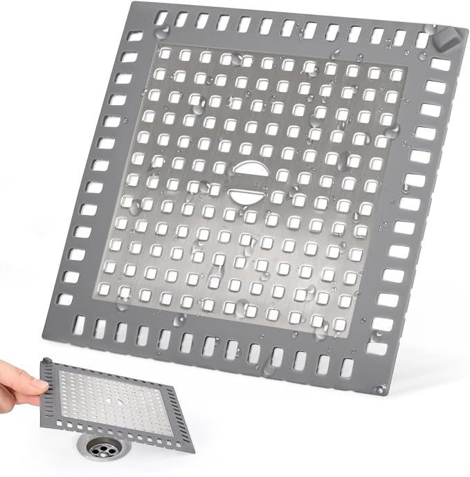 Shower Drain Hair Catcher, 4.72" Shower Drain Cover, All-in-One Universal Sink by Unknown