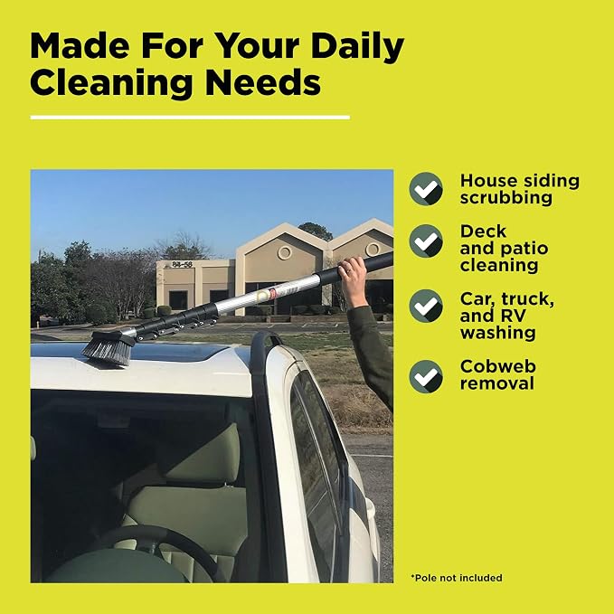 DOCA Scrub Brush Attachment for Long Handle Extension Pole - Image 2