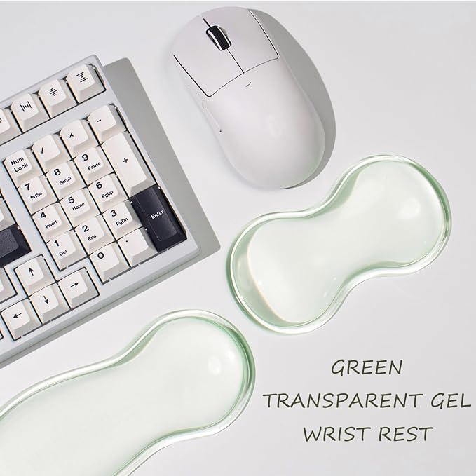 Clear Gel Mouse Wrist Rest, Relax Your Wrist, Cute Ergonomic Silicone Wrist Rest - Image 2