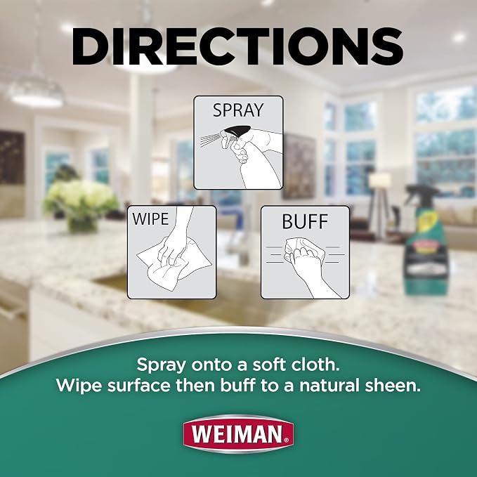 Weiman Disinfectant Granite Daily Clean & Shine Safely Clean Disinfect and - Image 4