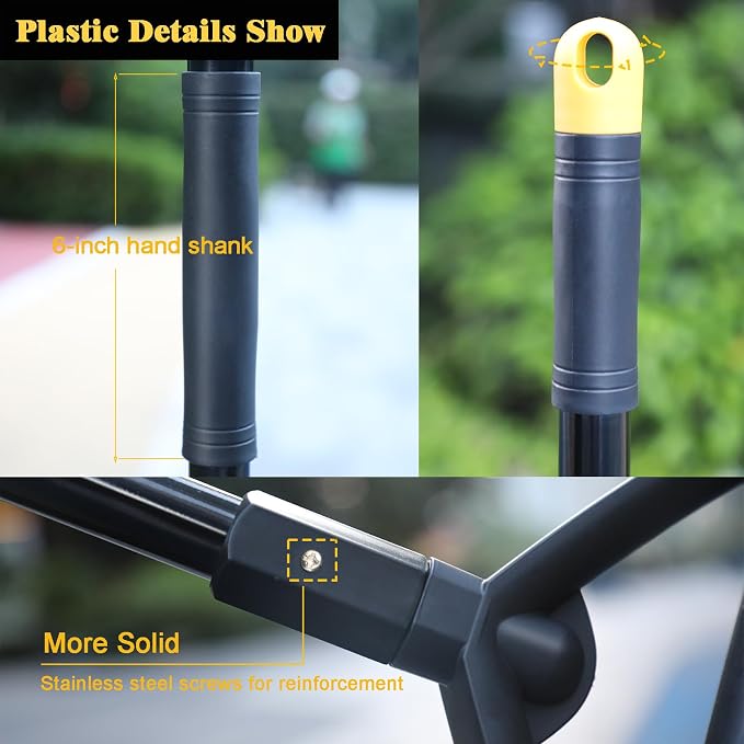 Heavy Duty Commercial Broom, Upgraded Angle Brooms - Image 5