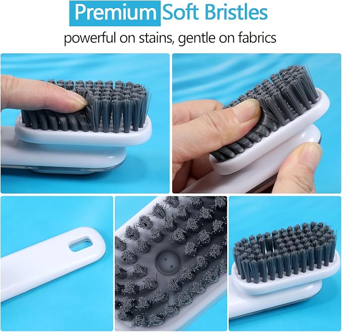 Shoe Brush, Liquid Dispenser Shoe Cleaning Brush, Laundry Brush - Image 3