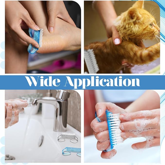 Bokon 400 Pcs Handle Grip Nail Brush Bulk Fingernail Scrub Brush - Image 5