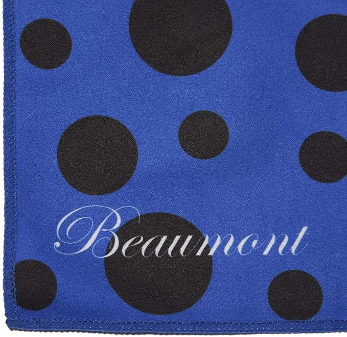 Beaumont Musical Polishing & Cleaning Patterned Blue Polka Dot Instruments - Image 3