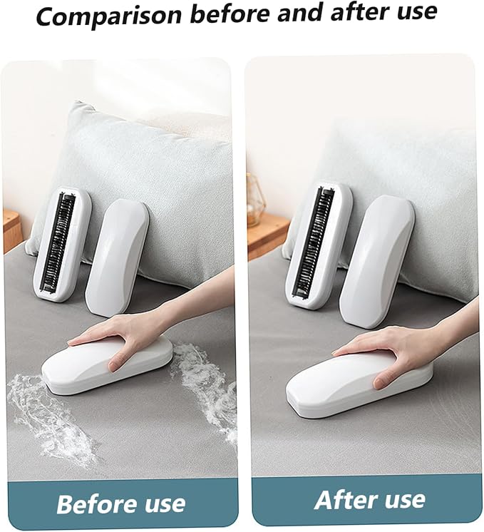 Crumb Sweeper 2Pcs Handheld Rolling Ergonomic PP Bristle Nutshell Crumb Brush - Image 5