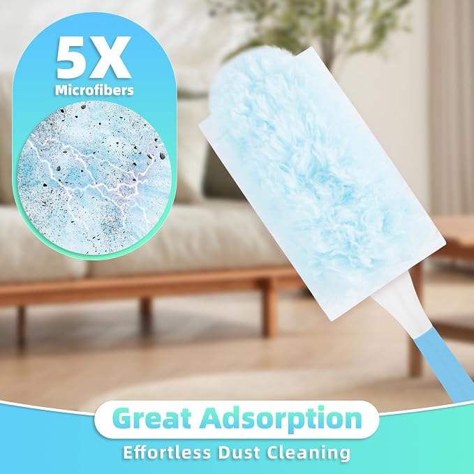 30 Count Light Blue Duster Refills Compatible - Image 4