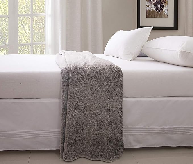 Valea Home Bed Skirt with Split Corners Durable Elegant Luxury Dust Ruffle with Pin Tucking 14 inch Tailored Drop, Full, White
