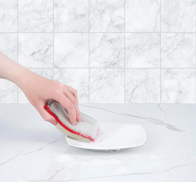 Microfiber Sponges for Dishes Kitchen Sponges Non-Scratch Sponge Dish Scrubber - Image 8