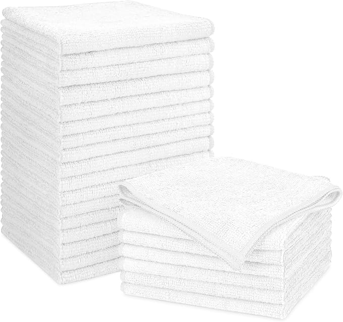 Orighty White Microfiber Cleaning Cloth, Microfiber Towels by AllRightinOrighty
