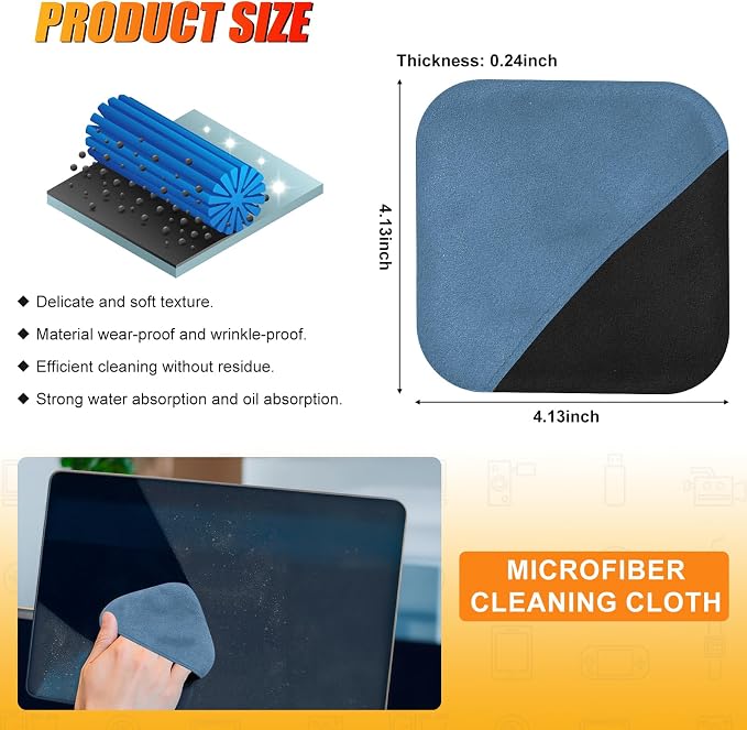 SuperKaKa Car Screen Cleaner- Vehicle Touchscreen Microfiber Cleaning Cloth - Image 2