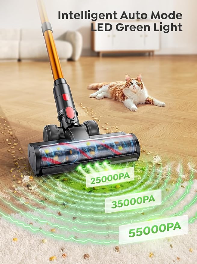 Cordless Vacuum Cleaner, 650W 55KPA 70Mins Vacuum Cleaners - Image 5