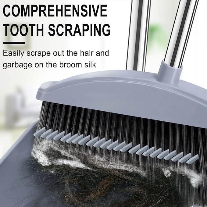 Broom with Dustpan Combo Set, Dust Pans with Long Handle, Small Brooms - Image 8