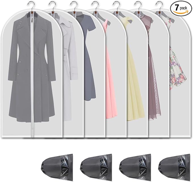 Hanging Garment Bags 7 Piece Set by VOSIGREEN