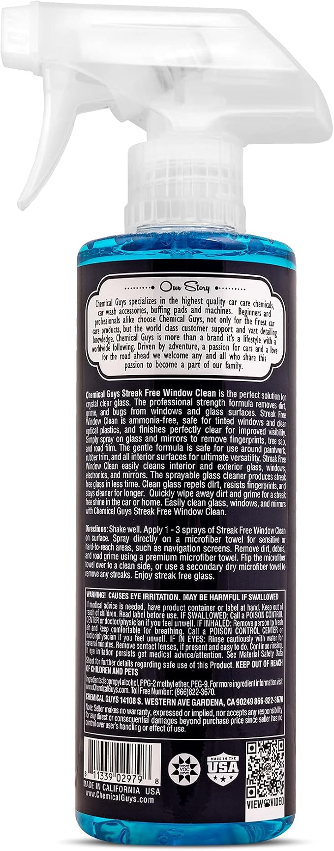 Chemical Guys CLD30016 Streak Free Glass & Window Cleaner, Ammonia Free & Safe - Image 7