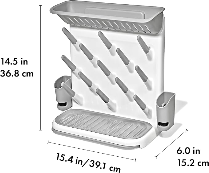 OXO Tot Expandable Drying Rack – Space-Saving Drying Rack | Newborn and Baby - Image 8