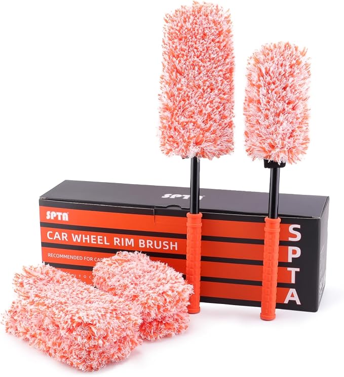 SPTA Car Wheel Brush Set, Rim Cleaner Brush - Image 9