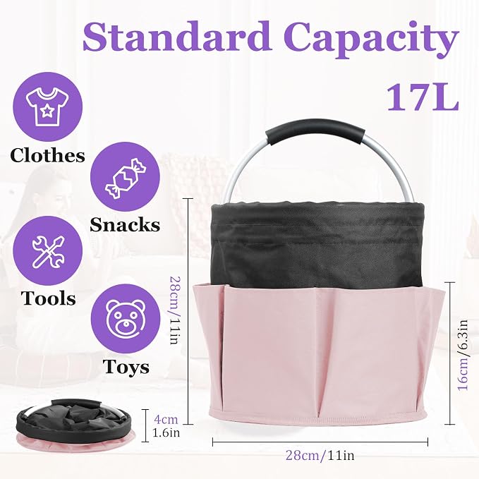 17L Cleaning Supply Caddy for Family, Portable Shower Caddy - Image 2
