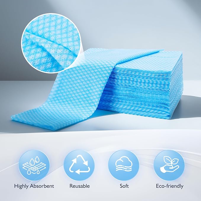 60 Pack 13.8×15.7 in Disposable Dish Cloths - Image 2