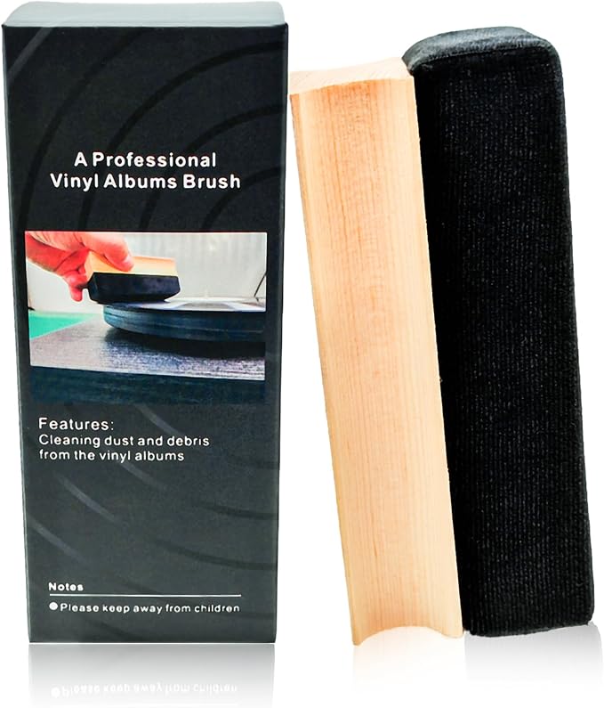 New-Design Soft Velvet Fabric Vinyl Record Cleaning Brush, Anti-Static LP by Zentect-TheProfessionalMerchantofTurntableAccessoriesBesideofYou