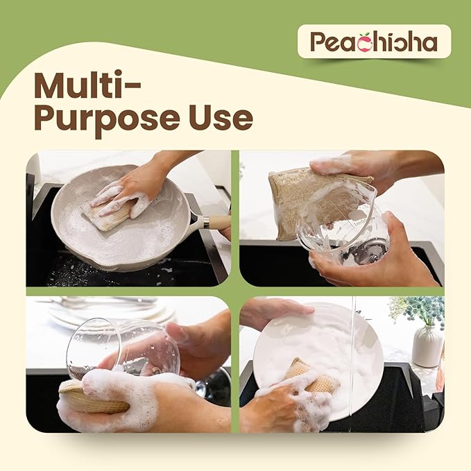 Bamboo Sponges for Dish Washing Reusable Dish Sponge Multi Use Kitchen Sponges - Image 6