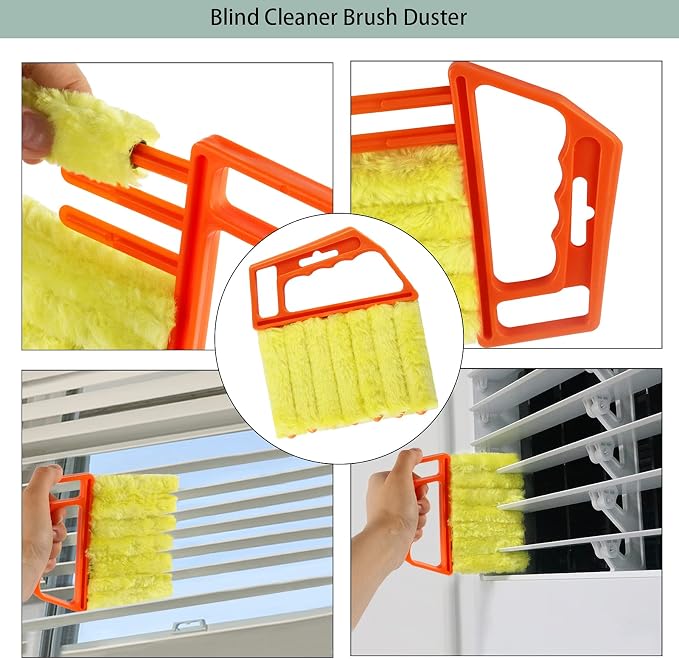 Openfly Venetian Blind Cleaner Duster Tool, Hand-held Window Shutters Duster - Image 2