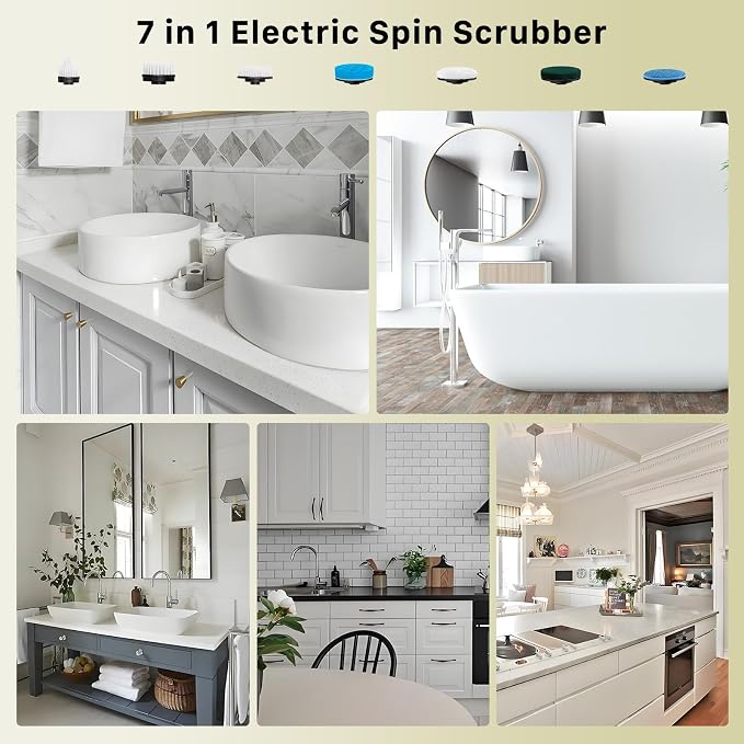 Electric Spin Scrubber, Hillyfe Bath Scrubber - Image 2