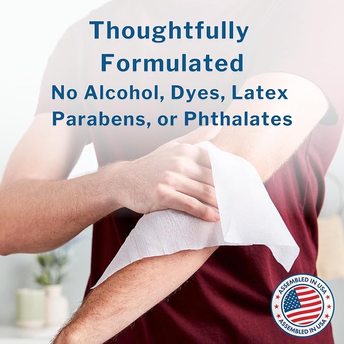 McKesson Washcloth Wipes for Adults, Scented Disposable Wash Cloths for Body - Image 5