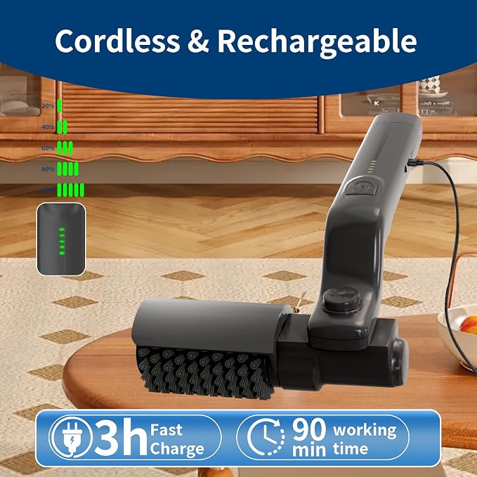 Electric Grill Brush Rechargeable, 3 Powerful Speed BBQ Grill Brush - Image 8