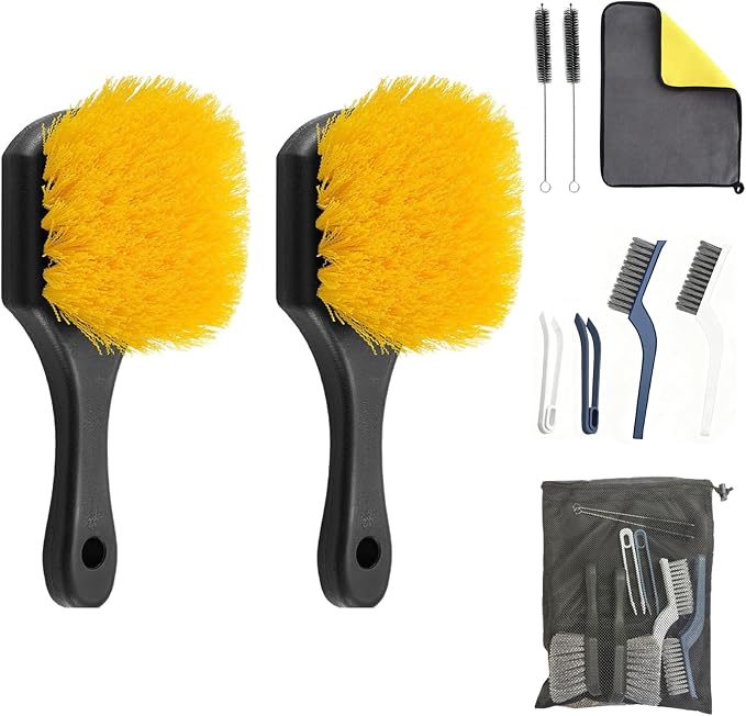 10-Piece Heavy-Duty Scrub Brushes Set by GLDFI