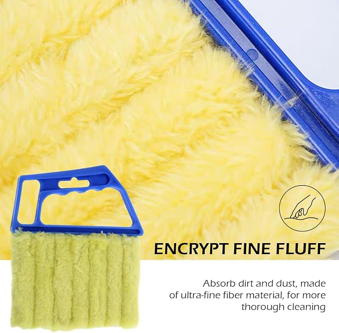 2PCS Blind Cleaner Duster Tool, Microfiber Washable Handheld Mini Duster Brush - Image 3