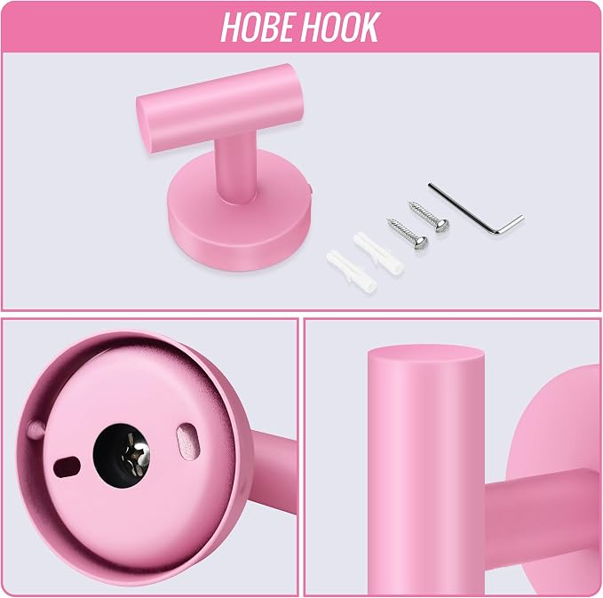 Towel Hooks, SUS 304 Stainless Steel Hooks, Heavy Duty Door Hanger Towel Robe - Image 3