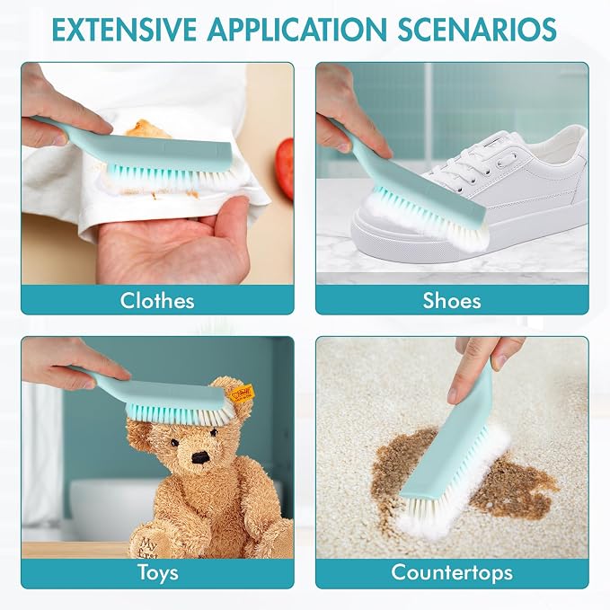 Household Laundry Brush Shoe Brush, PP Plastic Sturdy Handle & PBT Soft Bristle - Image 7