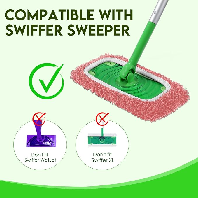 Reusable Microfiber Mop Pads Compatible - Image 4