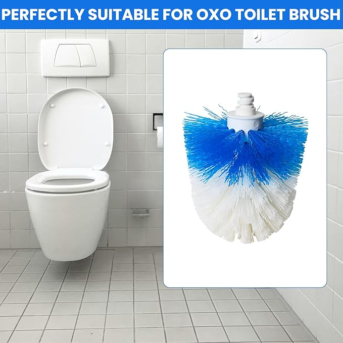 Toilet Brush Refills for OXO Toilet Brush Only, 4 Pack Toilet Brush Replacement - Image 2