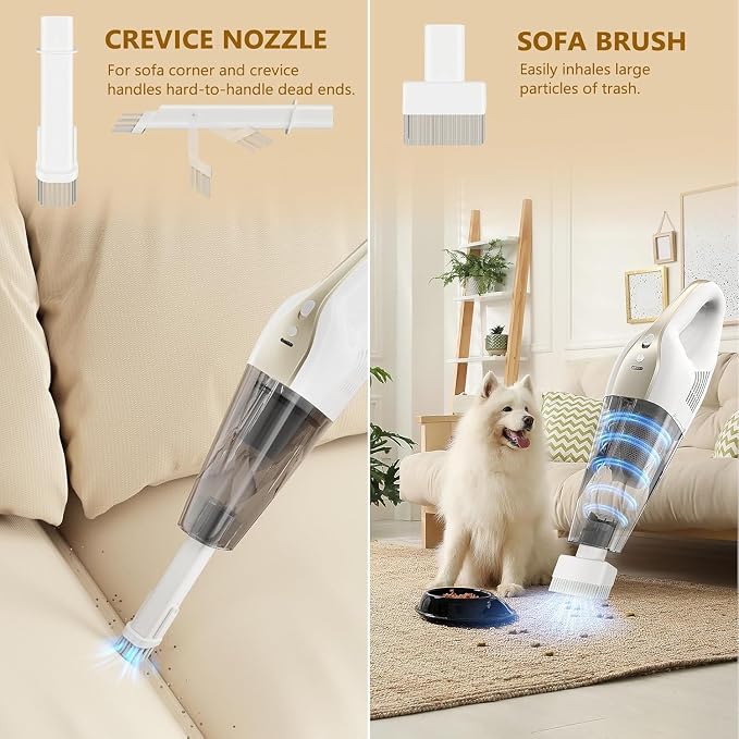 Handheld Vacuum Cordless, 16000Pa 160W Handheld Car Cordless Vacuum Cleaner - Image 4