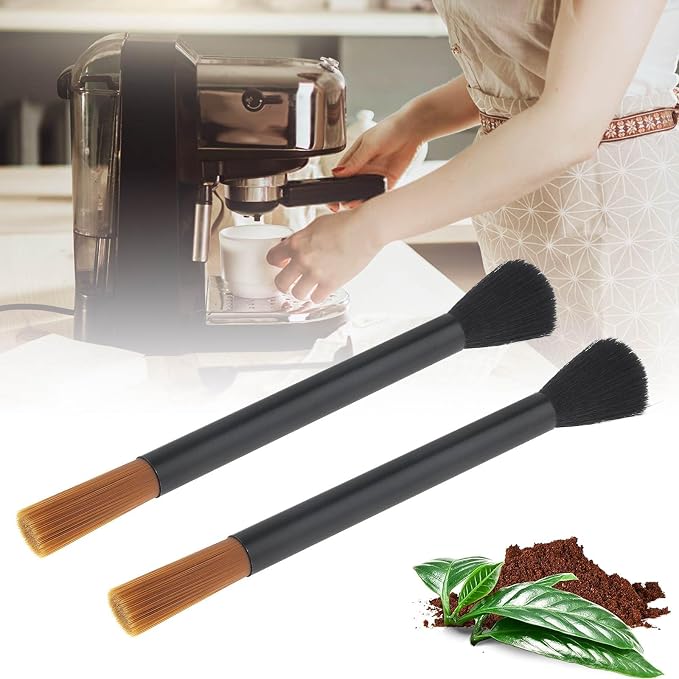 Coffee Machine Cleaning Brushes 2PC, Dusting Bar Espresso Machine Grinder by TQEONKL