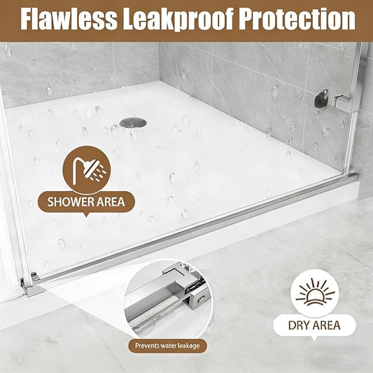 Frameless Shower Door, 56-60" W x 75" H 5/16" 8mm Glass Sliding Shower Doors - Image 2