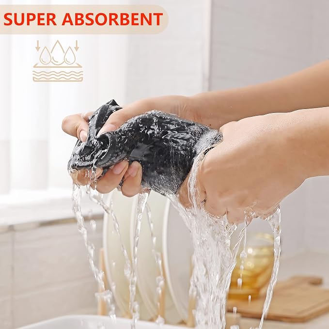 Kitinjoy 100% Cotton Waffle Weave Kitchen Hand Towels - Image 3