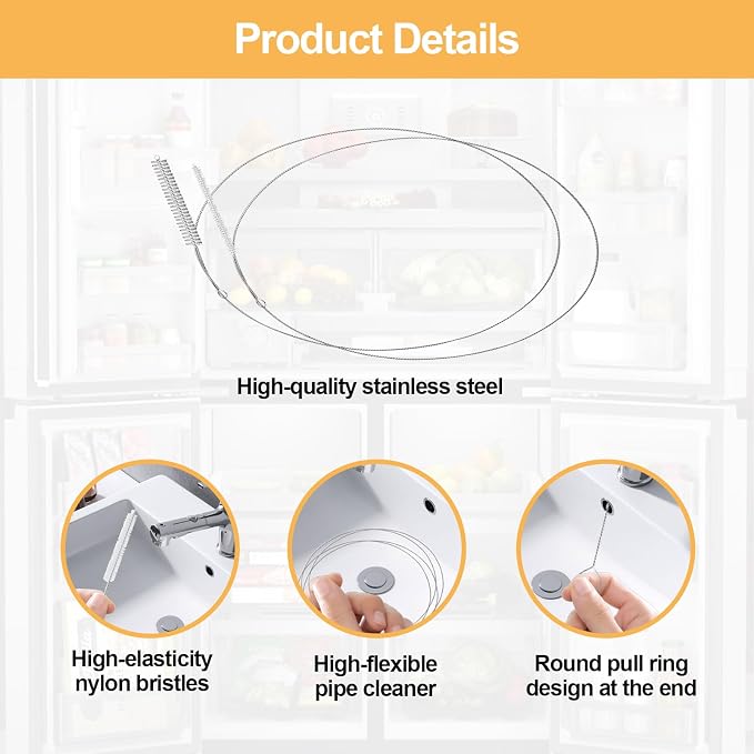 Extra Long Pipe Cleaners, Straw Cleaner Brush Extra Long, Tube Cleaning Brush - Image 2