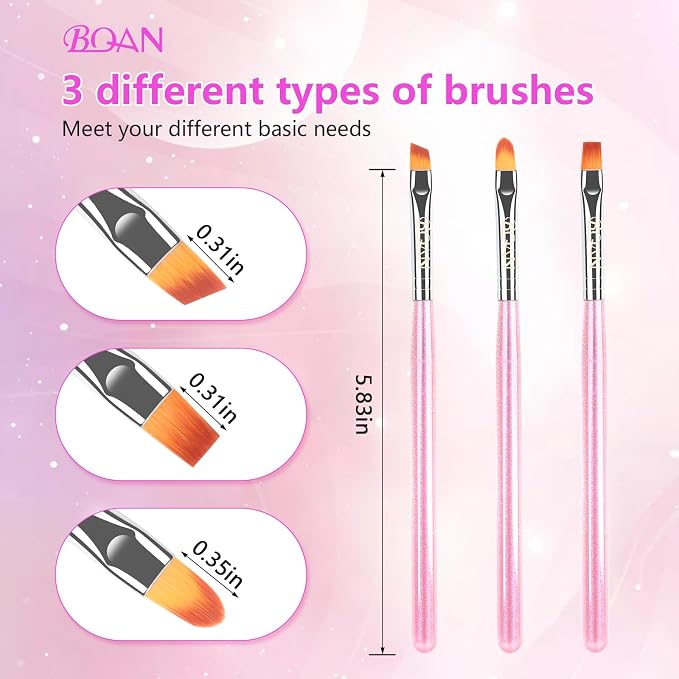 BQAN Nail Art Clean Up Brushes, Nail Art Tools - Image 7